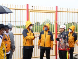 Curah Hujan Tinggi, Wali Kota Makassar-Kepala BBWS Jeneberang Pantau Kolam Regulasi Nipa-Nipa