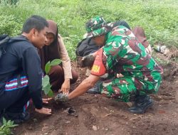 Karya Bakti Penanaman Pohon di Wilayah Koramil 1408-02/Tallo