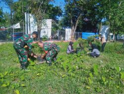 Gotong Royong Penanaman Pohon di Wilayah Koramil 1408-02/Tallo
