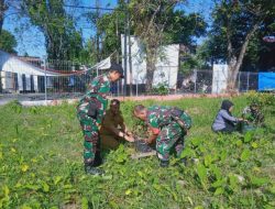 Kegiatan Karya Bakti Penanaman Pohon Koramil 1408-02/Tallo